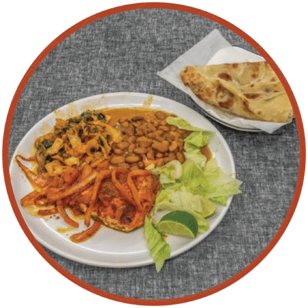 Japati (Chicken & Spinach)